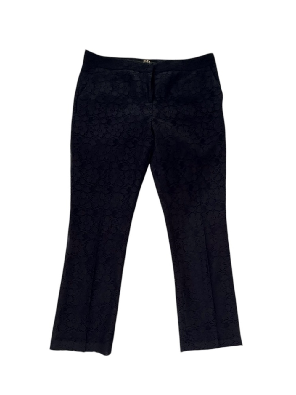 Alex Marie navy pants with floral lace overlay. Size 12. Used, great condition.